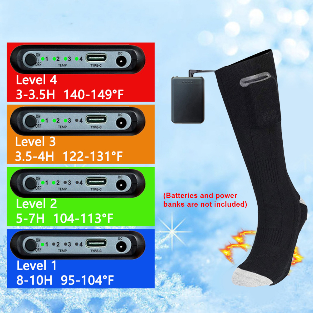 Heat Battery Electric Heated S - Thermal Sock Winter avaliação e preço