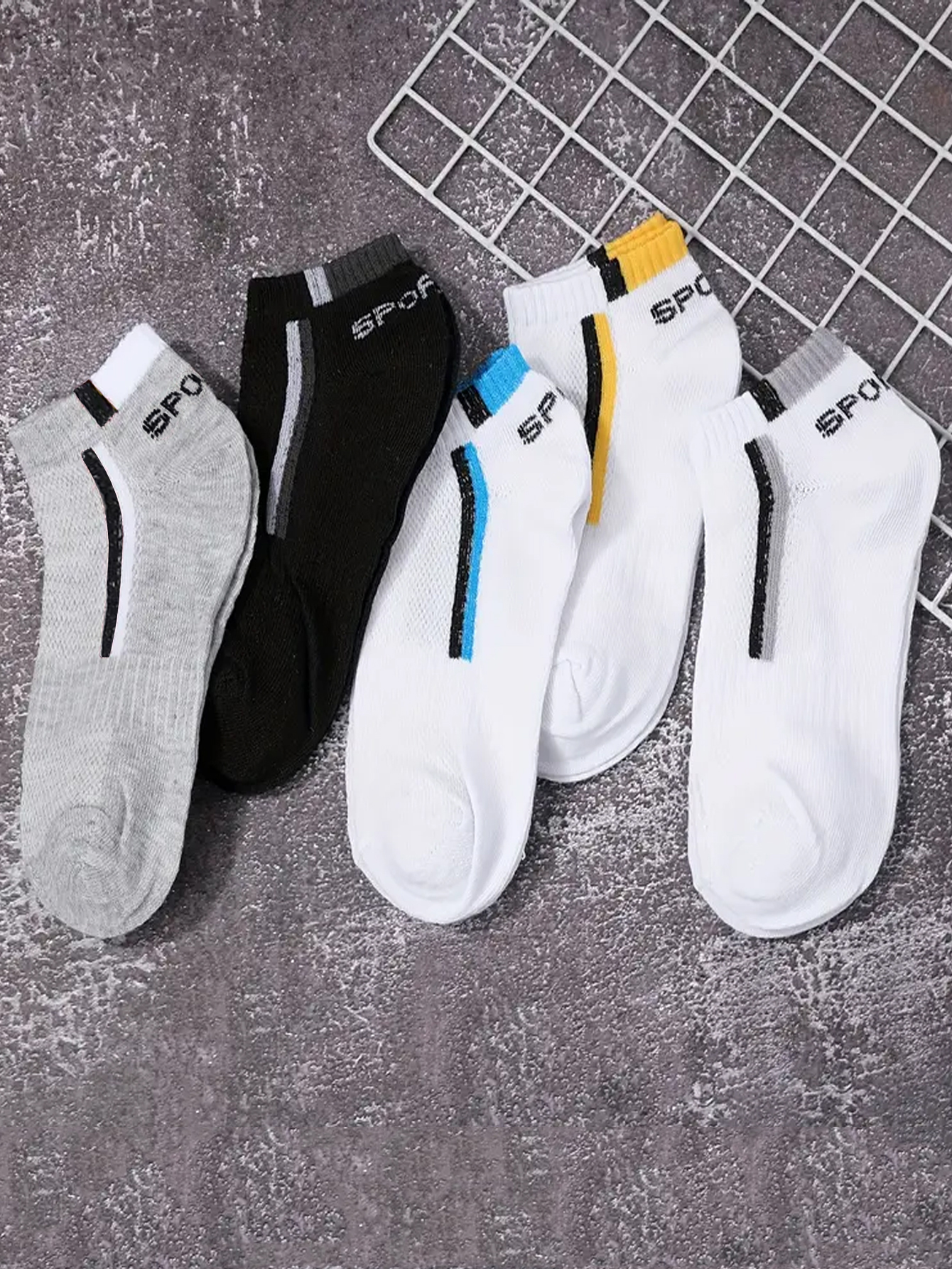 5/10/40Pair Men's Anti-Slip An - Ankle Sock Low Cut avaliação e preço