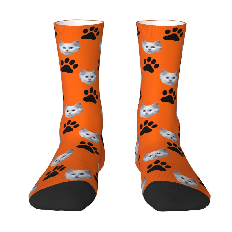 Custom Personalized Cat Head F - Dress Sock Men avaliação e preço