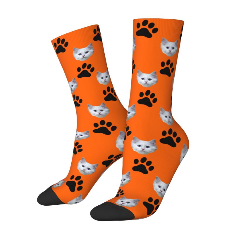 Custom Personalized Cat Head F - Dress Sock Men avaliação e preço