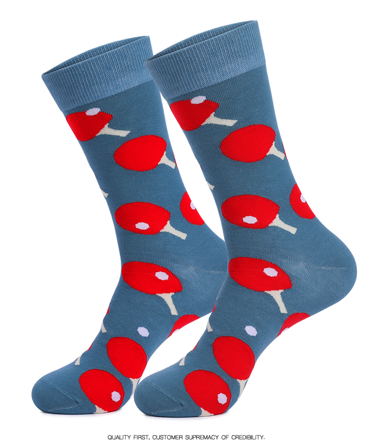 5Pairs Mens Fun Dress Socks, P - Cotton Crew Sock Pack avaliação e preço