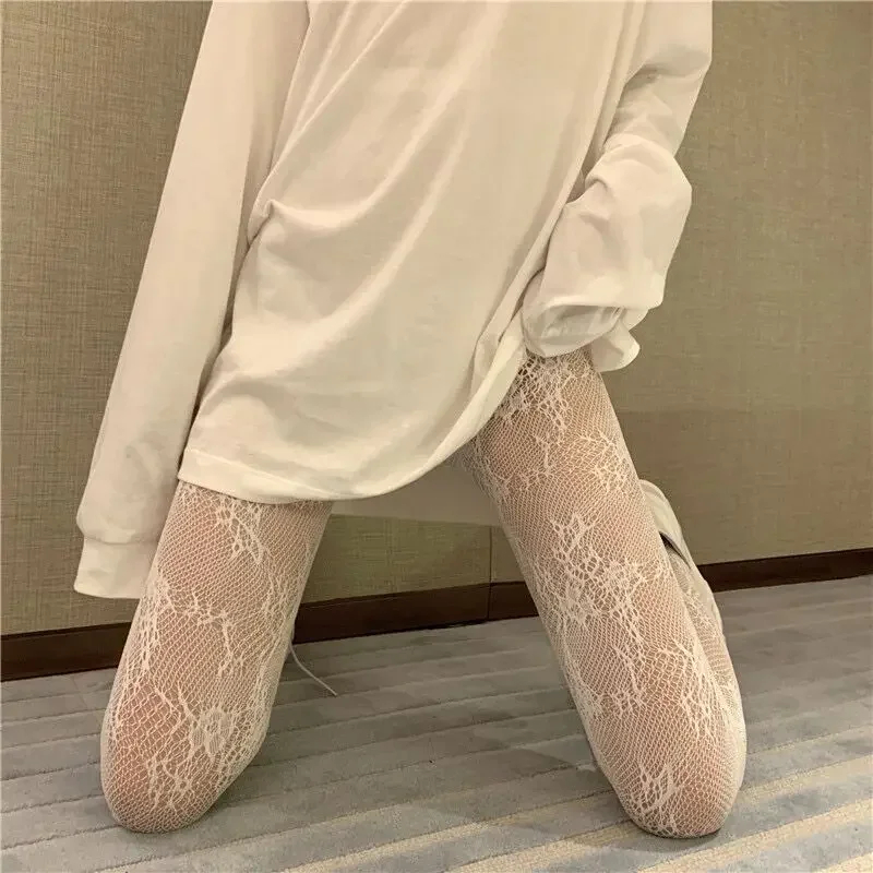 Kawaii Gothic Hollow Out Panty - Fishnet Stocking Women avaliação e preço