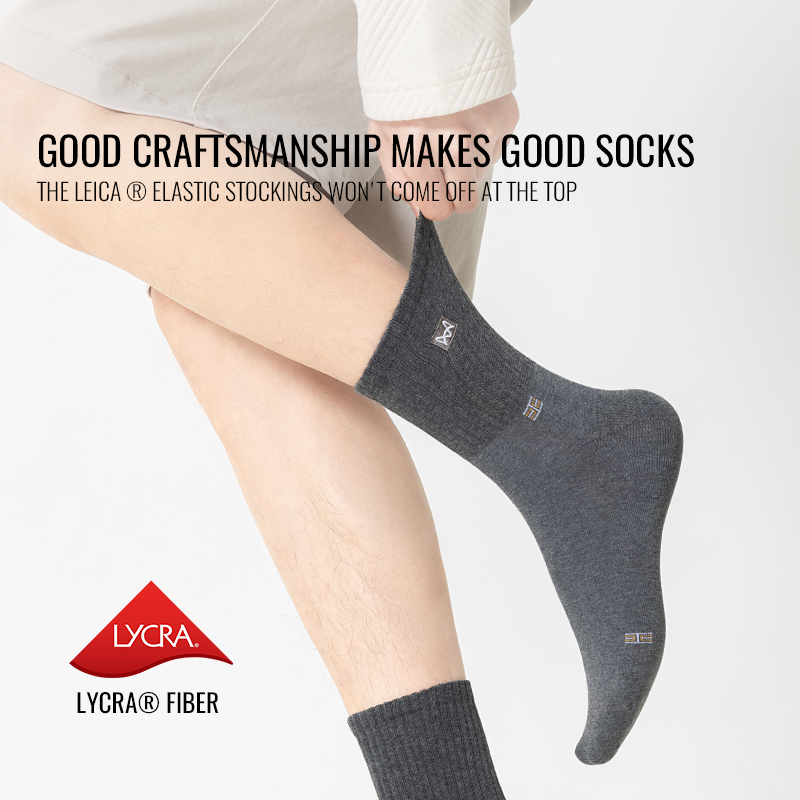MiiOW 100% Pure Cotton Socks M - Dress Sock Men avaliação e preço