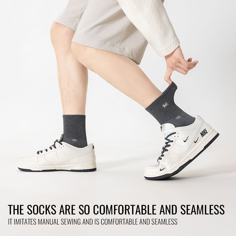 MiiOW 100% Pure Cotton Socks M - Dress Sock Men avaliação e preço