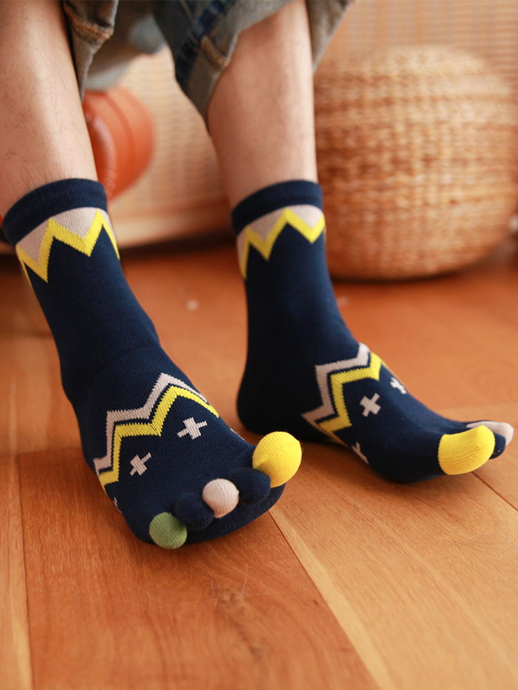 5 Pairs Four-season Pure Cotto - Toe Sock Split avaliação e preço