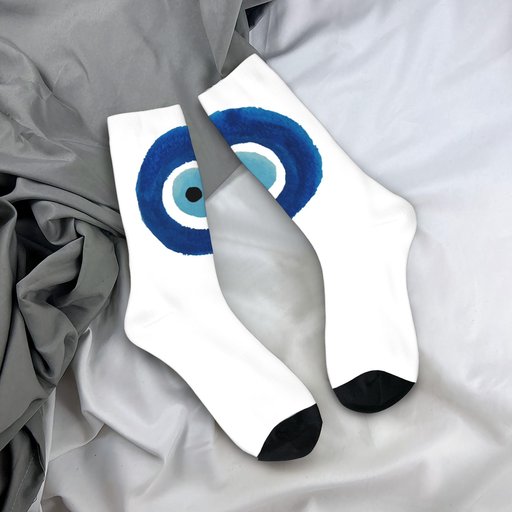 Custom Watercolor Evil Eye Naz - Dress Sock Men avaliação e preço