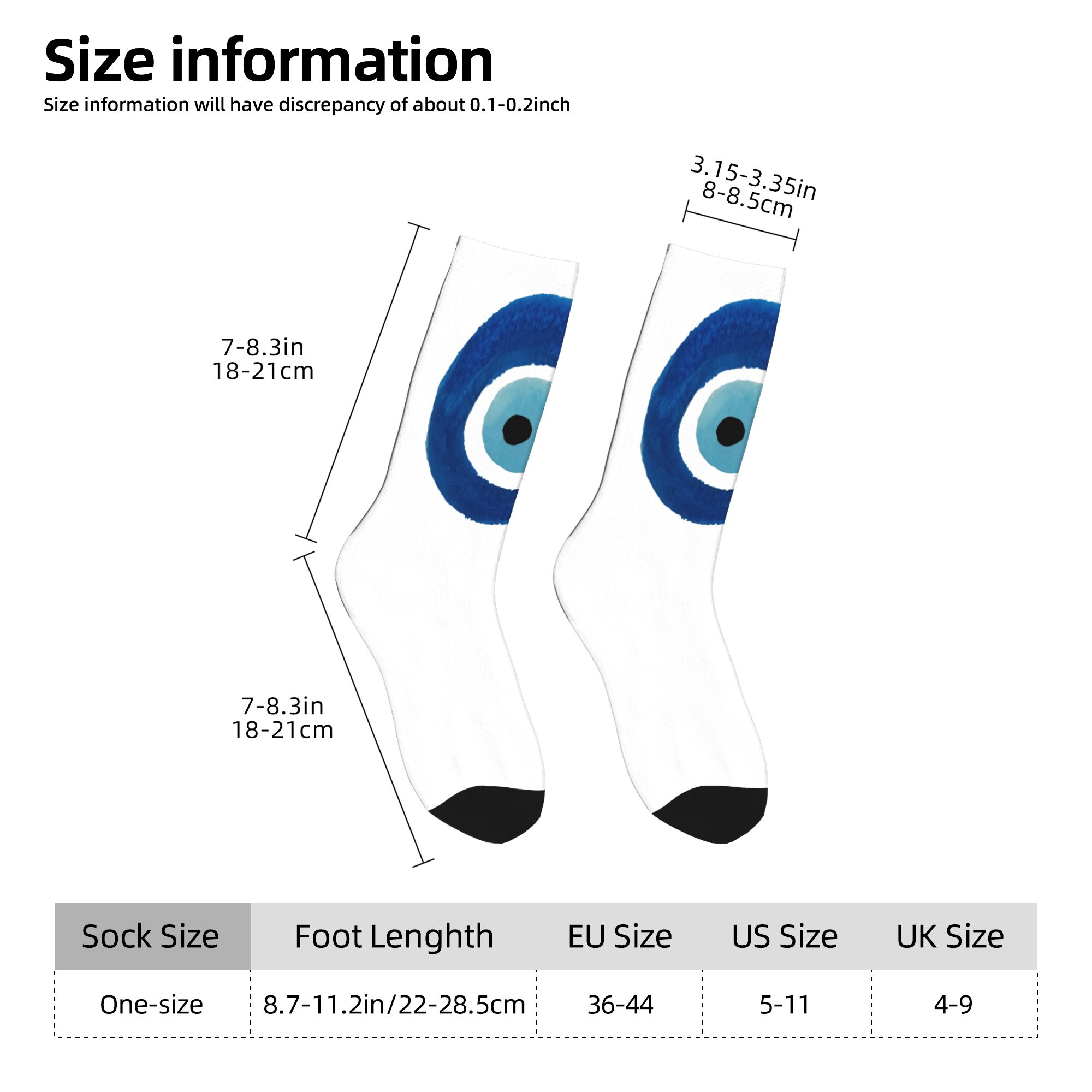 Custom Watercolor Evil Eye Naz - Dress Sock Men avaliação e preço