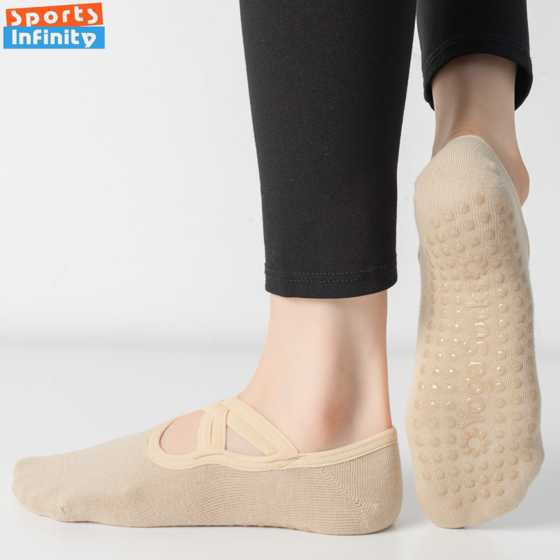 Fashion Cross Straps Backless  - Grip Sock Yoga avaliação e preço