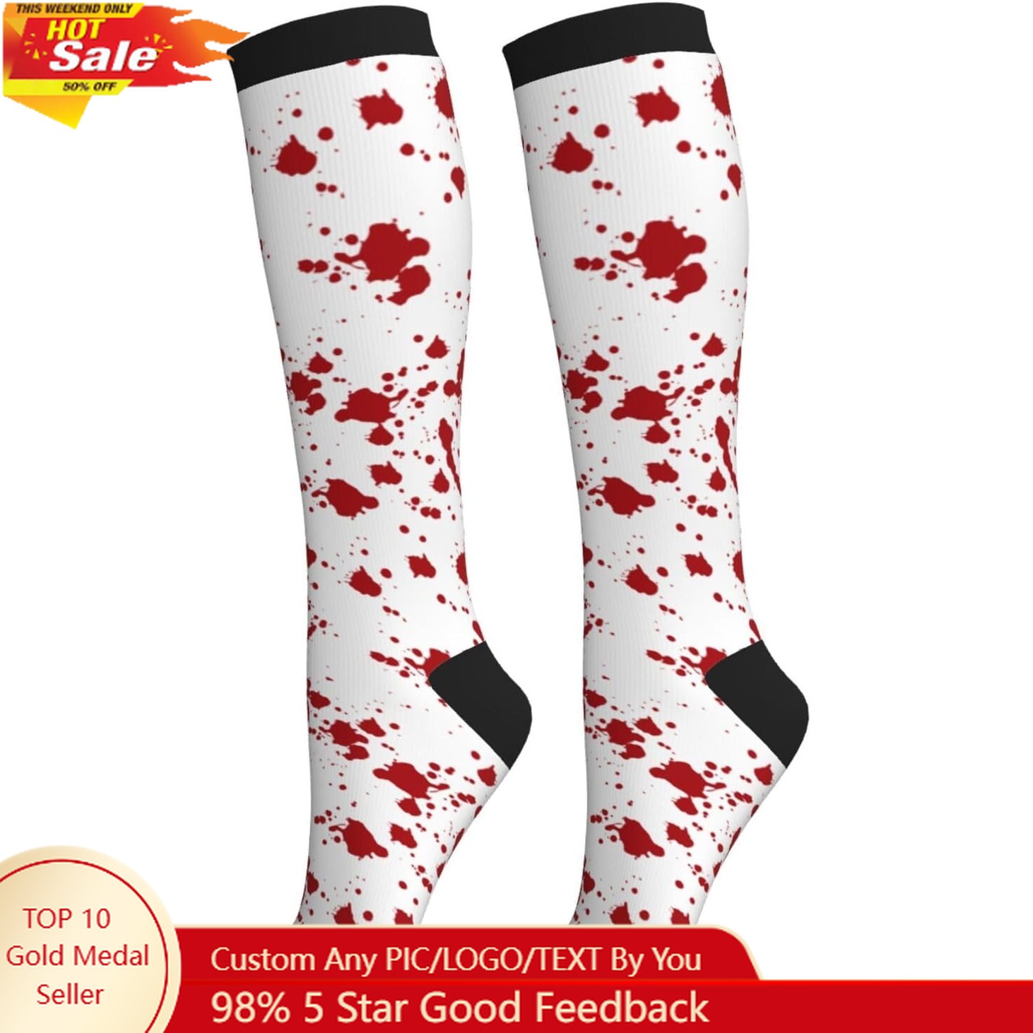 Compression Socks Calf Knee Hi - Knee High Sock Women avaliação e preço