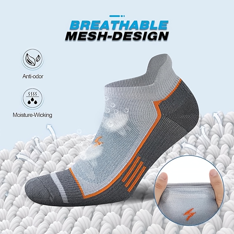 6 Pack Men's Athletic Socks Th - Athletic Sock Cushion avaliação e preço