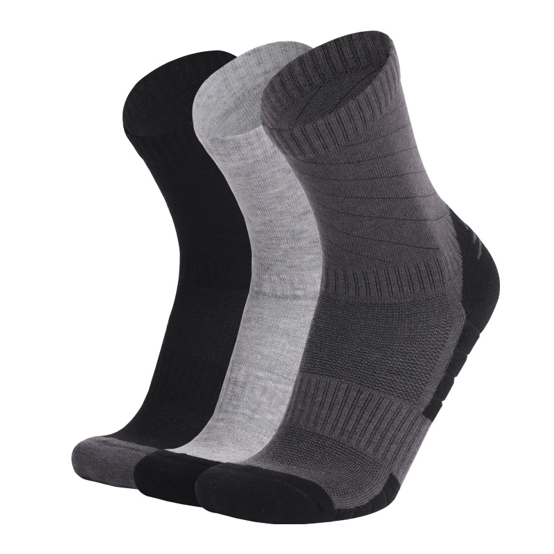 3 Pairs Men Merino Wool Sport  - Wool Hiking Sock avaliação e preço
