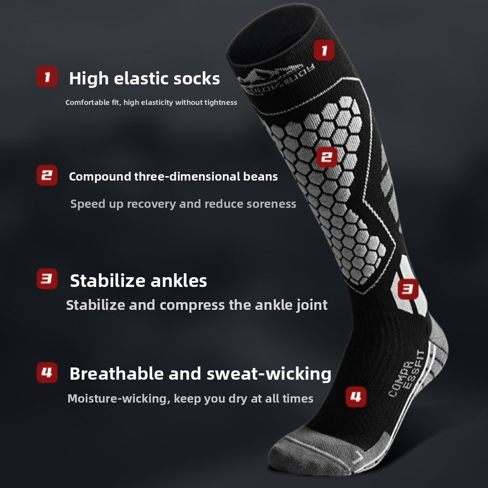 New Thickened Ski Socks Breath - Thermal Sock Winter avaliação e preço