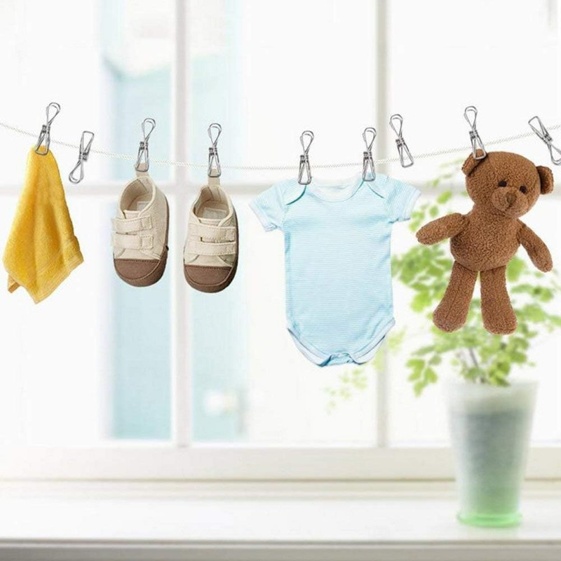10/50PCS Stainless Steel Clips - Sock Organizer Tray avaliação e preço