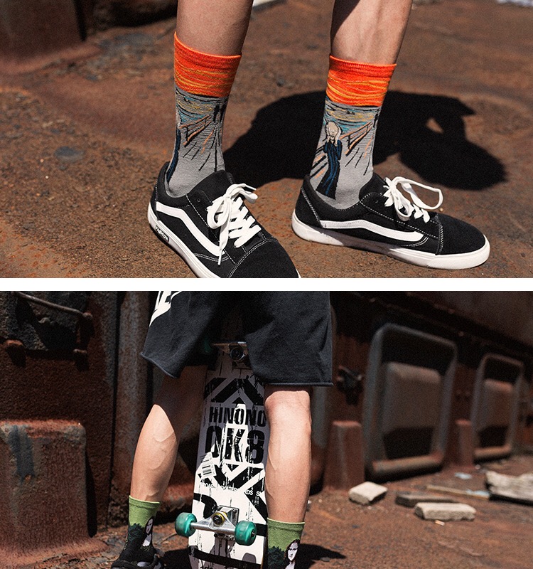 7 Pairs Lot Pack Dropshipping  - Cotton Crew Sock Pack avaliação e preço