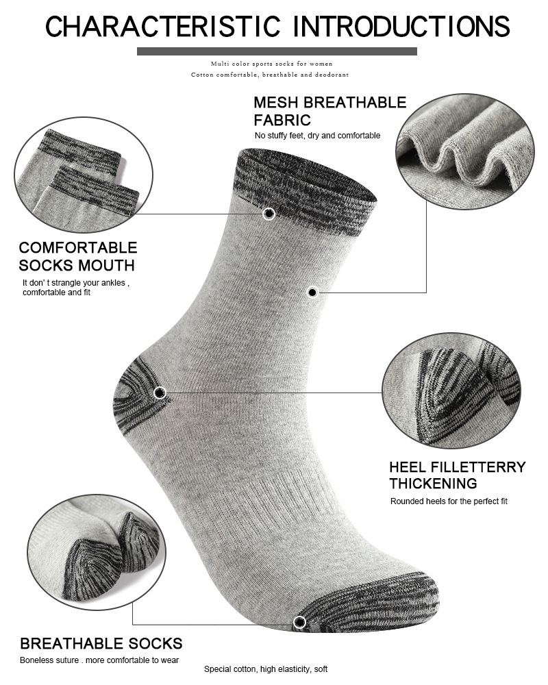 1/5 Pairs Men's Socks Pack Ove - Cotton Crew Sock Pack avaliação e preço