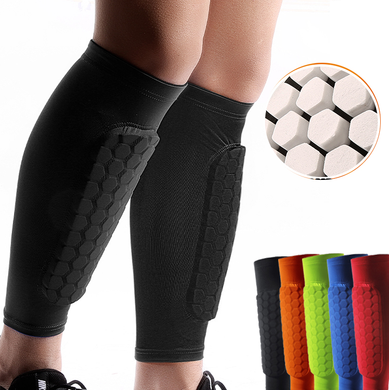 1Pcs Football Shin Guard Socks - Compression Sleeve Calf avaliação e preço