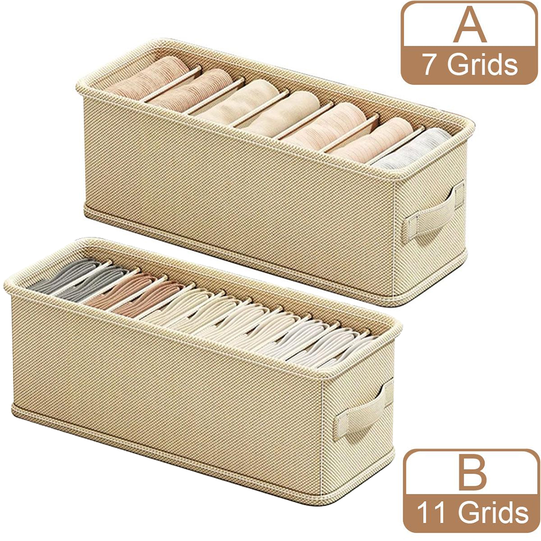 6/7 Grids Drawer Organizer Bra - Sock Organizer Tray avaliação e preço