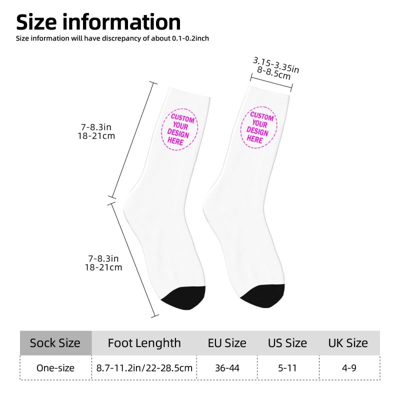 Personalize Custom Photo Logo  - Dress Sock Men avaliação e preço
