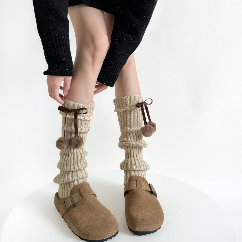Camel Knit Leg Warmers with Fu - Boot Sock Slouchy avaliação e preço