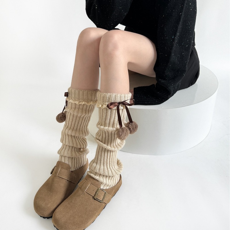 Camel Knit Leg Warmers with Fu - Boot Sock Slouchy avaliação e preço