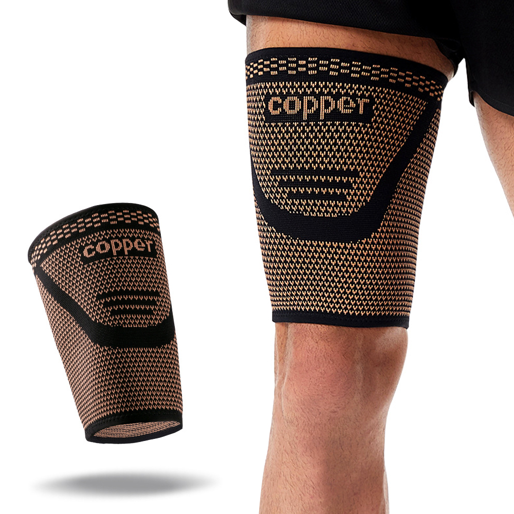 1pc Copper Thigh Compression S - Compression Sleeve Calf avaliação e preço