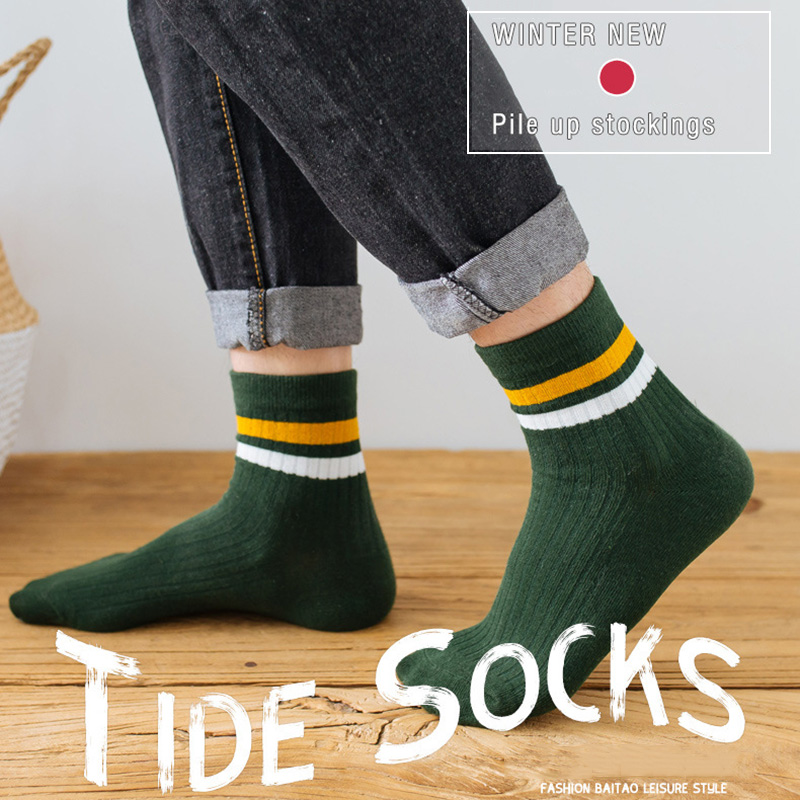 3 Pairs/Pack Cotton Mens Socks - Cotton Crew Sock Pack avaliação e preço