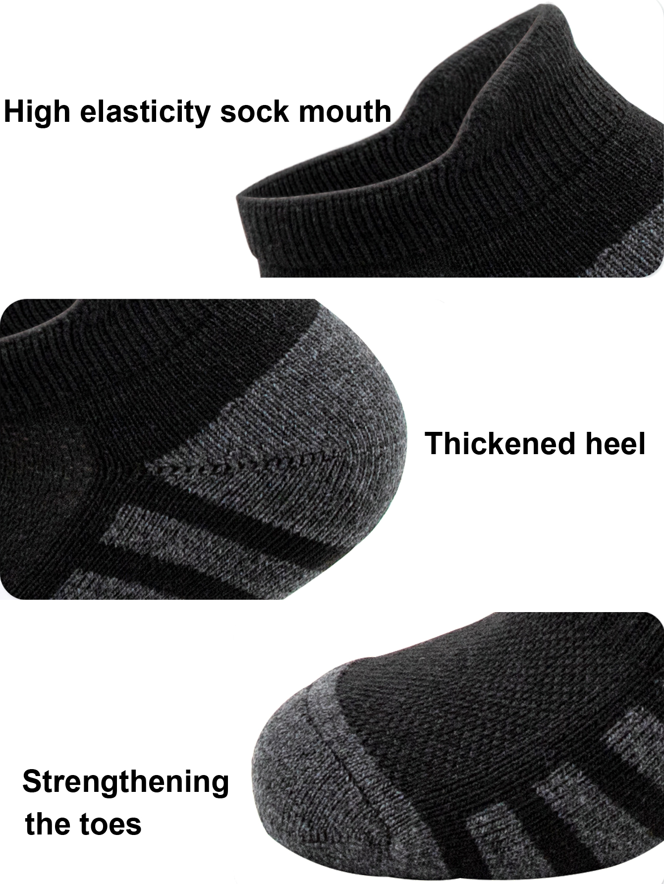 6/12 Pairs Low Cut Ankle Socks - Athletic Sock Cushion avaliação e preço