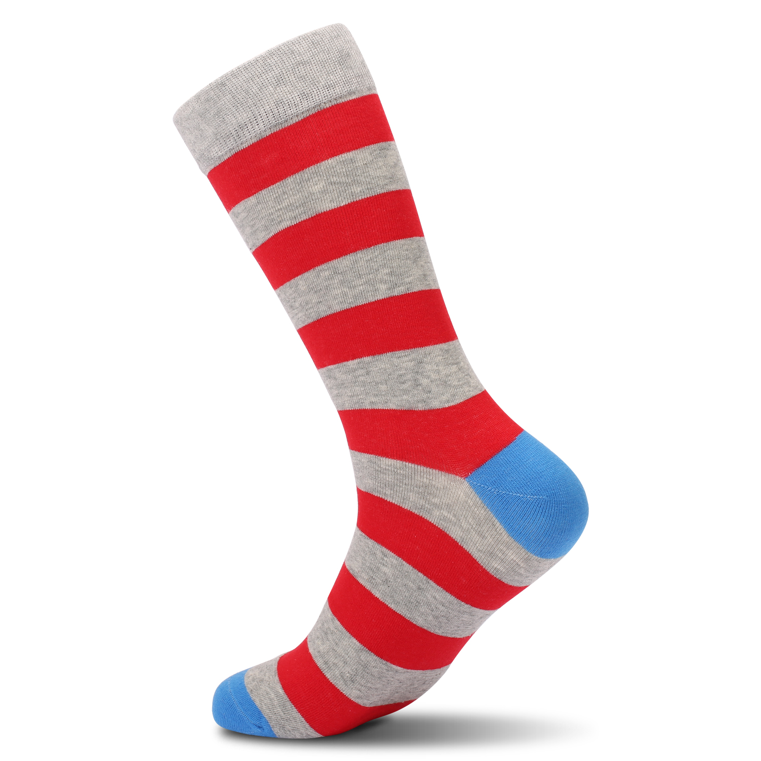 5Pairs Mens Fun Dress Socks, P - Cotton Crew Sock Pack avaliação e preço