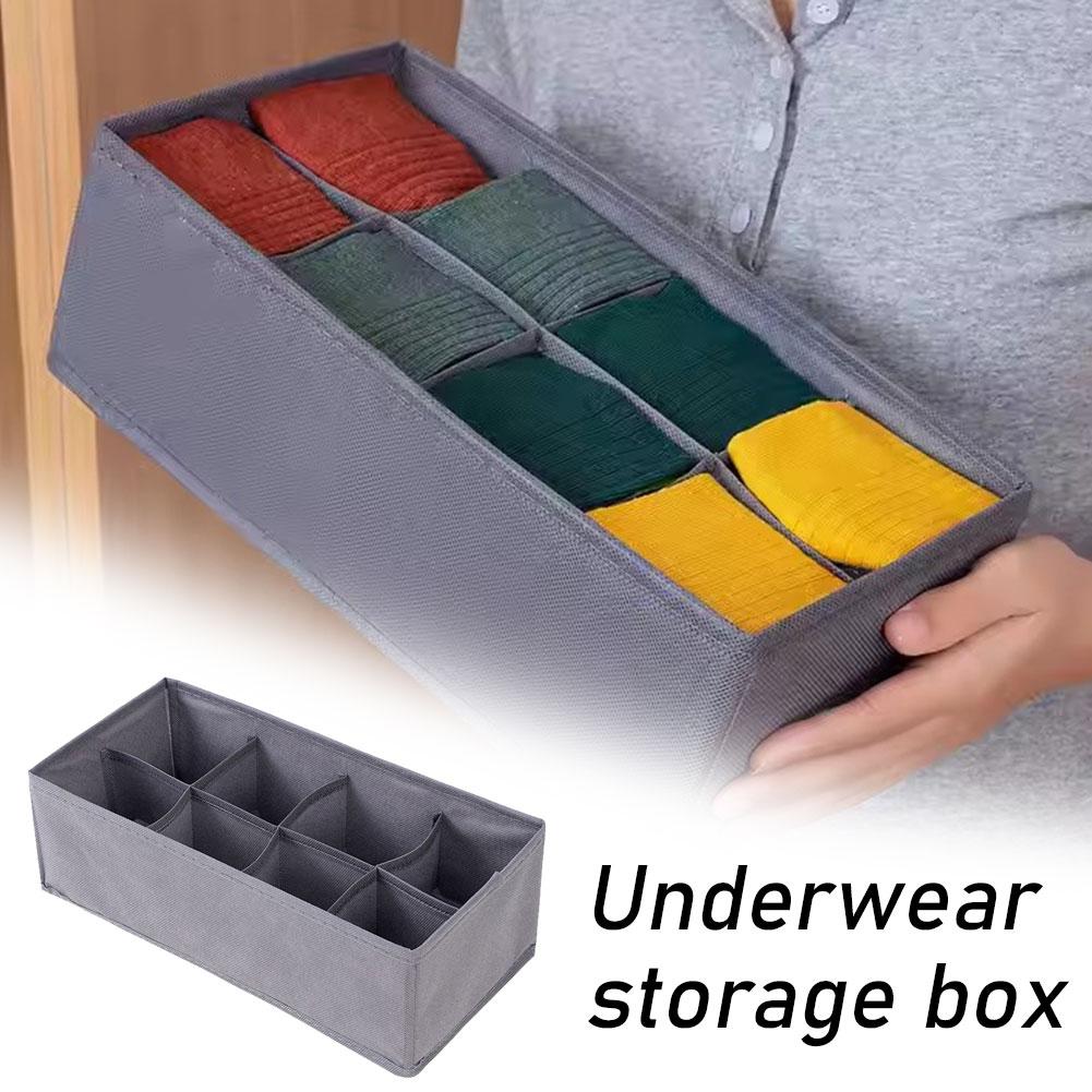 6/7/8/24 Grids Foldable Fabric - Sock Organizer Tray avaliação e preço