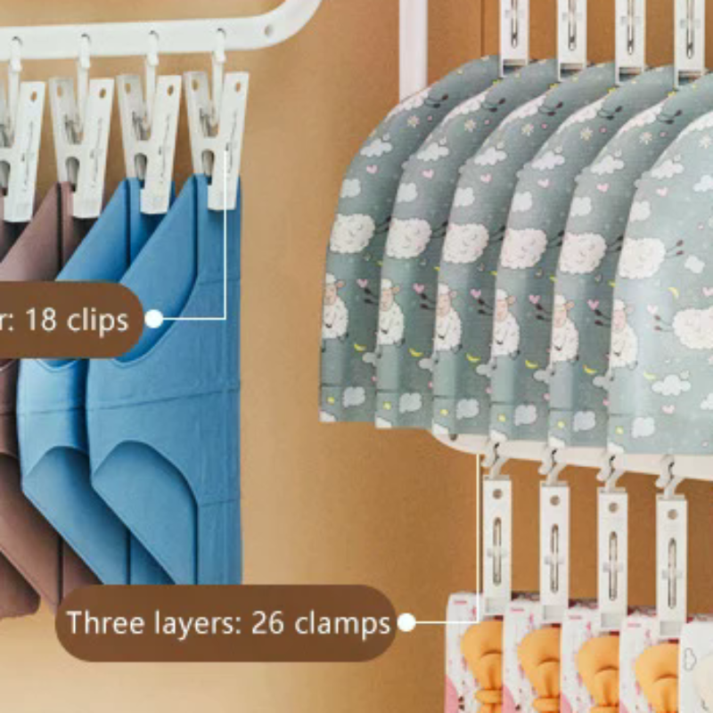 Multi-clip Sock Drying Rack Mu - Sock Organizer Tray avaliação e preço