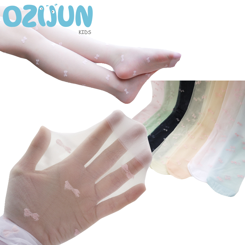 1 Pairs of Children Girl's Bow - Tights Pantyhose Sheer avaliação e preço
