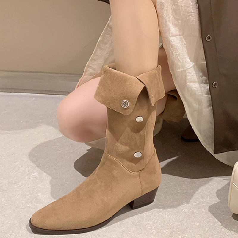 Women's shoes 2025 autumn and  - Knee High Sock Women avaliação e preço