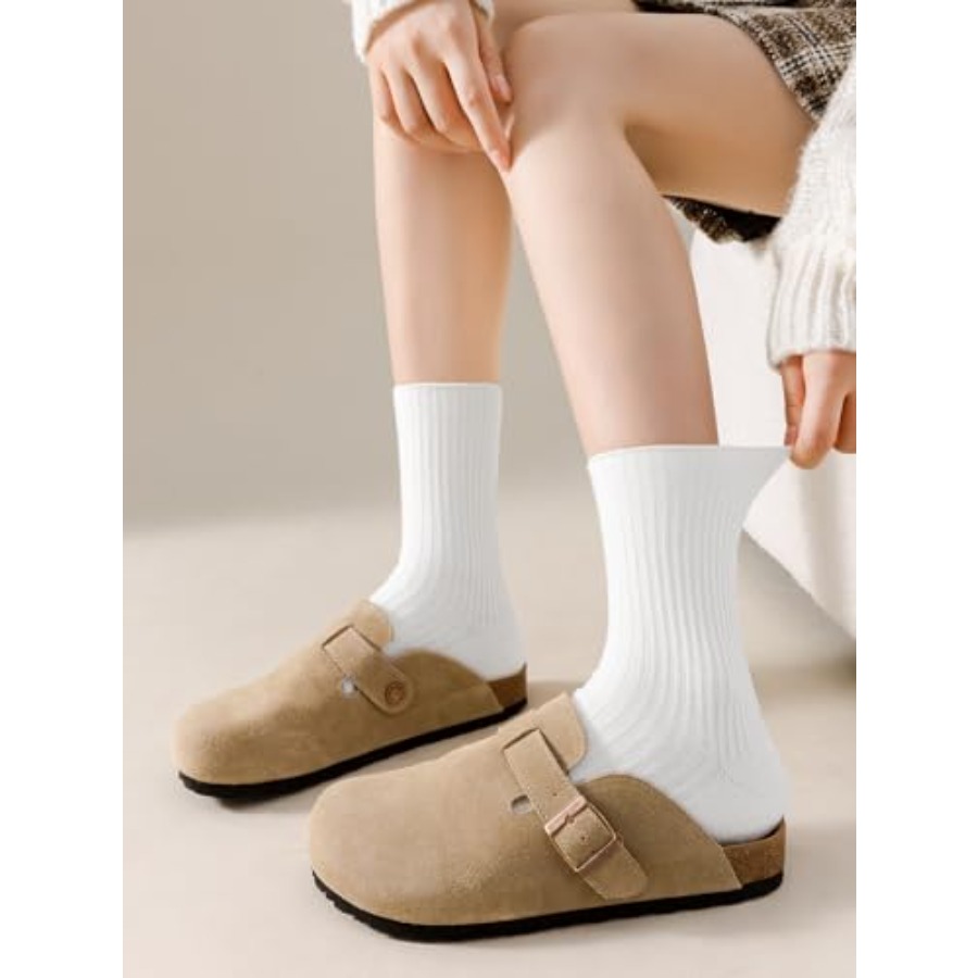 DOKUTOKU Womens Crew Socks Siz - Cotton Crew Sock Pack avaliação e preço