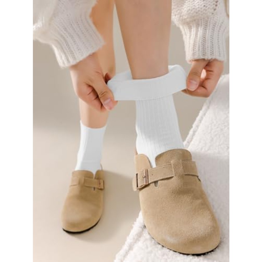 DOKUTOKU Womens Crew Socks Siz - Cotton Crew Sock Pack avaliação e preço