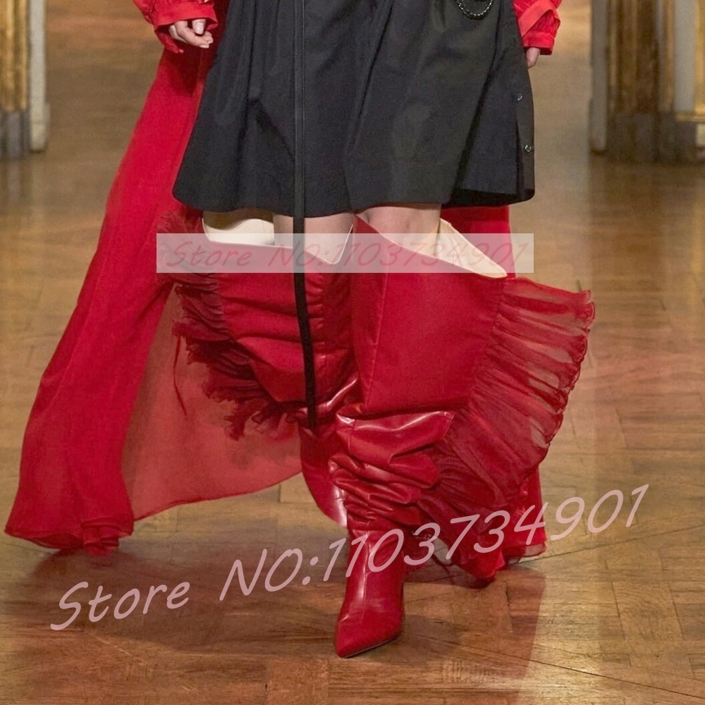 Ruffles Tulle Slouchy Sock Sty - Boot Sock Slouchy avaliação e preço