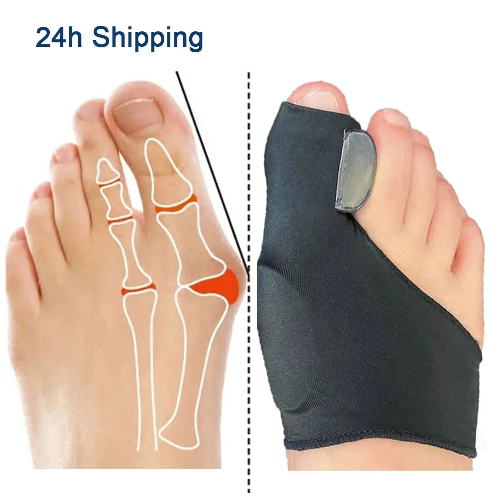 2Pcs Toe Separator Hallux Valg - Ankle Brace Sock avaliação e preço