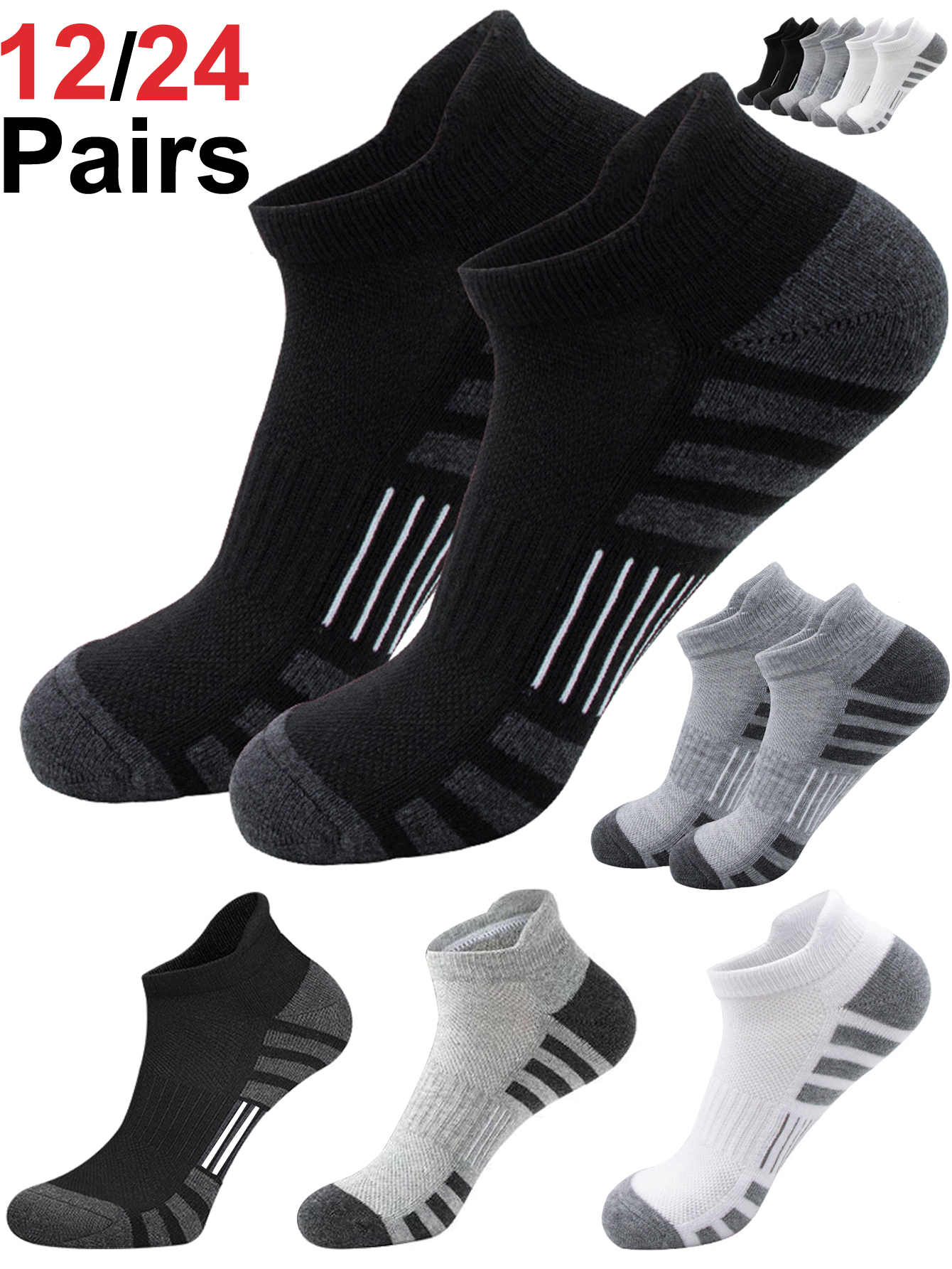 Unisex Cushioned Breathable An - Athletic Sock Cushion avaliação e preço